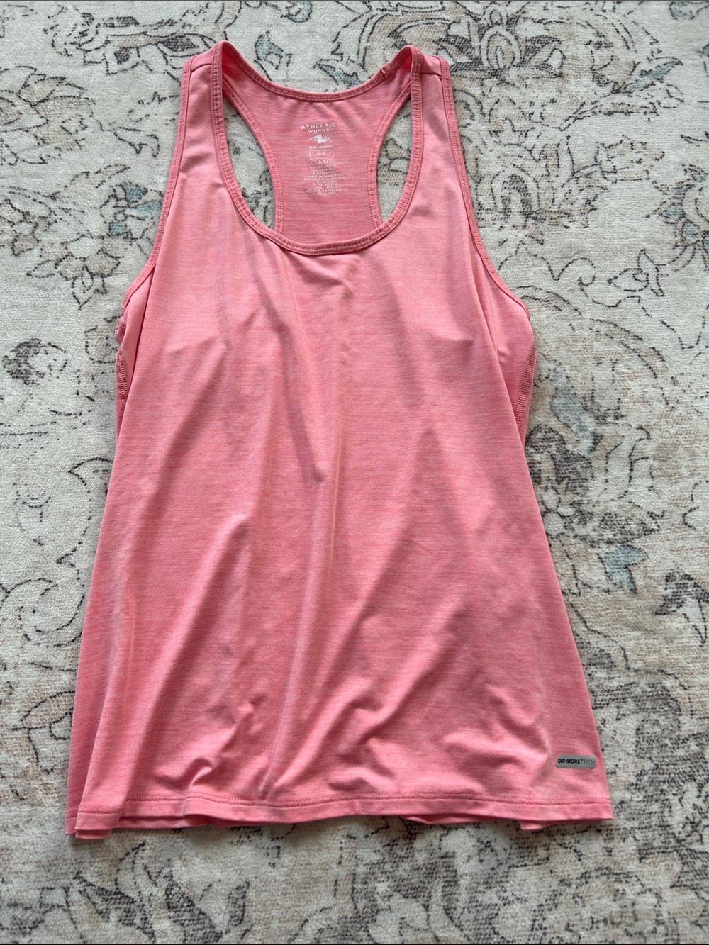 Athletic Works Coral-Pink Racerback Tank